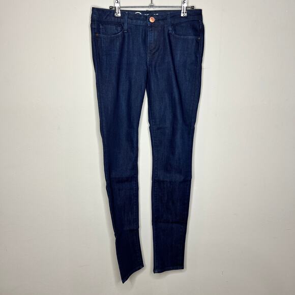 Earnest Sewn Dash Wash Low Rise Harlan Cigarette Leg Denim Jeans Size 28 - Picture 2 of 7